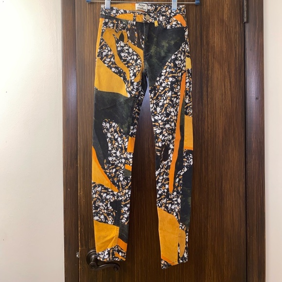ACNE Studios Skin 5 Pocket printed mid-rise skinny jeans (16) - Picture 2 of 7